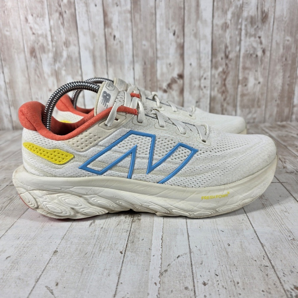New Balance Fresh Foam X 1080 v13 Women Running Shoes Sea Salt Blue Orange